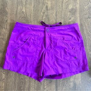 The most comfortable Athleta board shorts—purple—size 4.